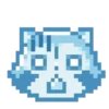 Raccoon pixel emoji 2 mov 10