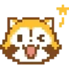 Raccoon pixel emoji 1 mov 14