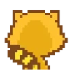 Raccoon pixel emoji 1 mov 15