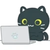 Black cat emoji 2 16