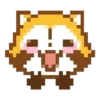 Raccoon pixel emoji 1 mov 19