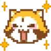 Raccoon pixel emoji 1 mov 20