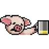 LIHKG Pig Animated (Pixel Art) 7