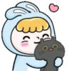 Rosie the hopping bunny 2🐰🩵 MOV 6