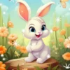 Зайка на лугу