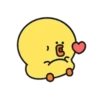 Chick with Heart to Side