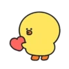 Chick Offering Heart
