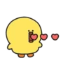 Chick Blowing Hearts