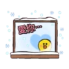 LINE FRIENDS 加油打氣冬季貼圖 13