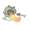 LINE FRIENDS 加油打氣冬季貼圖 16