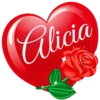 SAN VALENTÍN NOMBRE CORAZON CON ROSA 8
