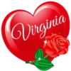 SAN VALENTÍN NOMBRE CORAZON CON ROSA 12