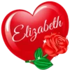 SAN VALENTÍN NOMBRE CORAZON CON ROSA 23
