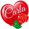 SAN VALENTÍN NOMBRE CORAZON CON ROSA 27