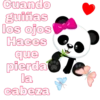 Cuando guiñas los ojos Haces que pierda la cabeza