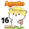 calendario #1 🗓️ agosto 2024 8