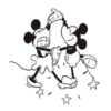 ● Mickey Mouse ○ Blanco & Negro ● 12
