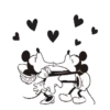 ● Mickey Mouse ○ Blanco & Negro ● 24