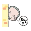 Skinhead Boy Animated Sticker 21