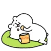 White Bear full Screen Sticker 9