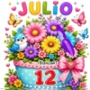 CALENDARIO MES JULIO -26 💐 10