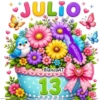 CALENDARIO MES JULIO -26 💐 7