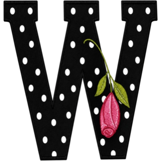 ALFABETO CON ROSA🌹⚫️⚪️ 5