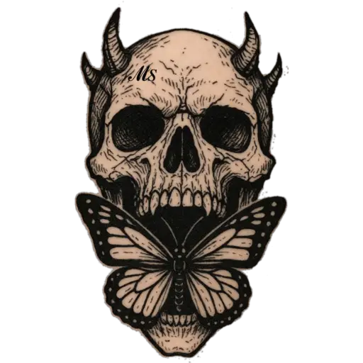 Calavera mariposa