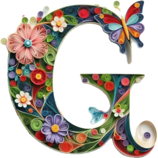 ALFABETO FILIGRANA  🌸🌼💐 22