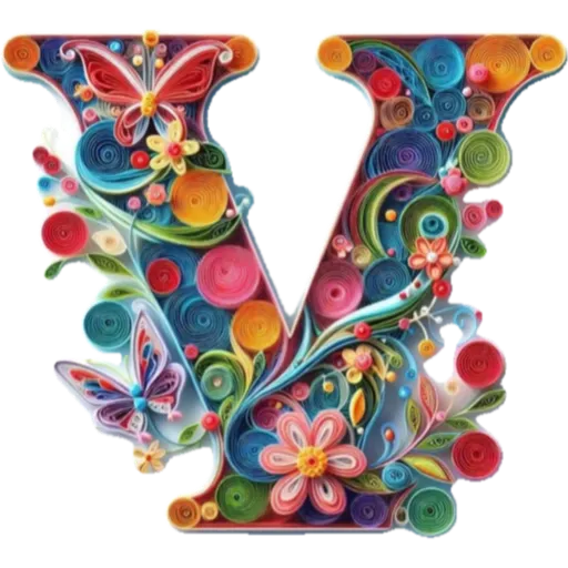 ALFABETO FILIGRANA  🌸🌼💐 6