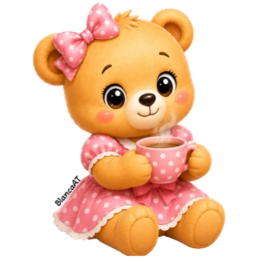 PAREJA DE OSITOS  🧸🐻🕶️🎀 6 ☕