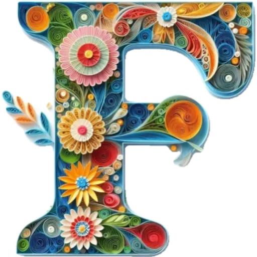 ALFABETO FILIGRANA  🌸🌼💐 27