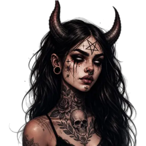 Tattooed Demoness