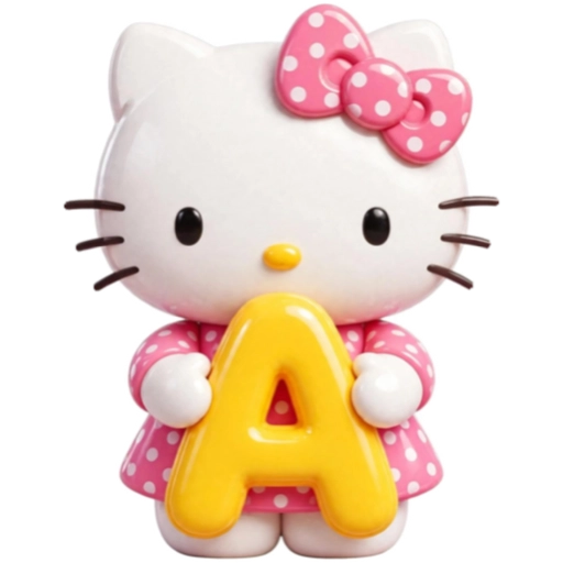 ABECEDARIO  HELLO KITTY DE COLORES💛💙💚💜❤️🩷 20