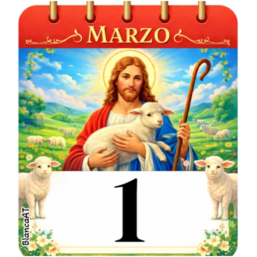 CALENDARIO MARZO JESÚS EL BUEN PASTOR🙏🏻 13