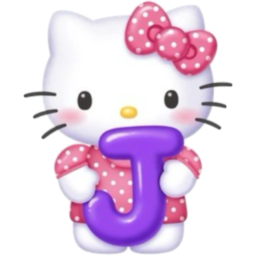 ABECEDARIO  HELLO KITTY DE COLORES💛💙💚💜❤️🩷 22