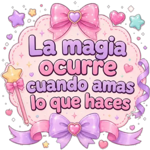 La magia ocurre cuando amas lo que haces