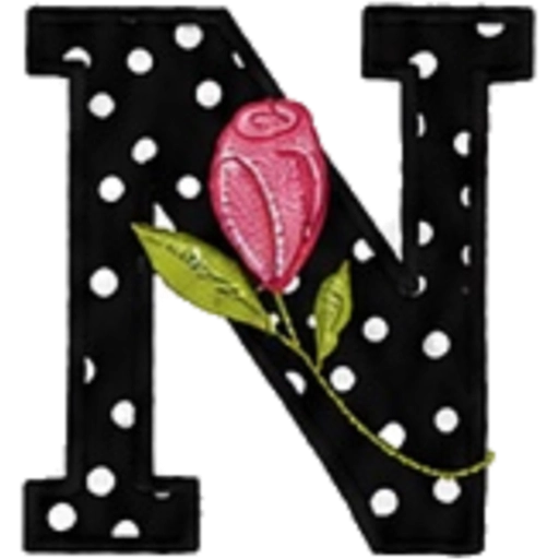 ALFABETO CON ROSA🌹⚫️⚪️ 10