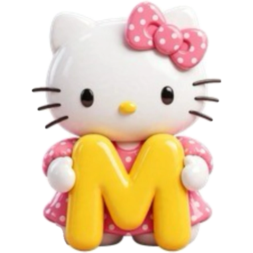 ABECEDARIO  HELLO KITTY DE COLORES💛💙💚💜❤️🩷 12