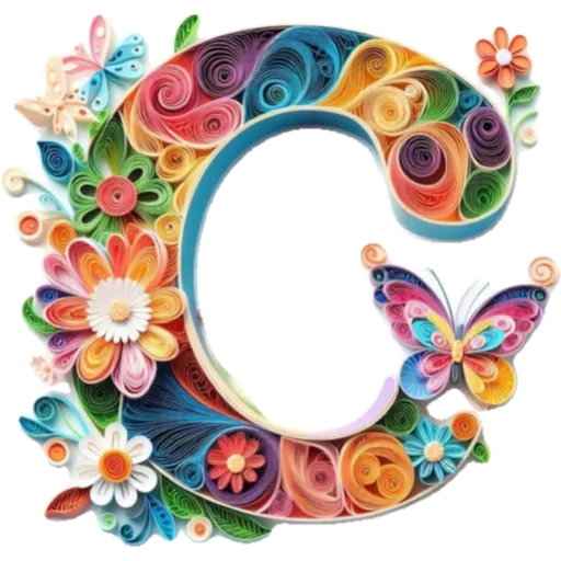ALFABETO FILIGRANA  🌸🌼💐 13