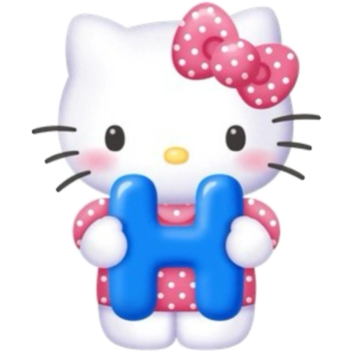 ABECEDARIO  HELLO KITTY DE COLORES💛💙💚💜❤️🩷 7
