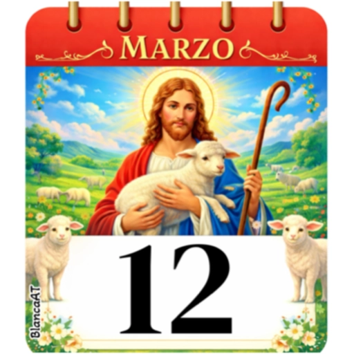 CALENDARIO MARZO JESÚS EL BUEN PASTOR🙏🏻 12