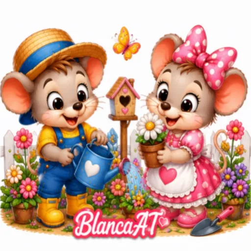 PAREJA DE RATONCITOS❤️🐀 26