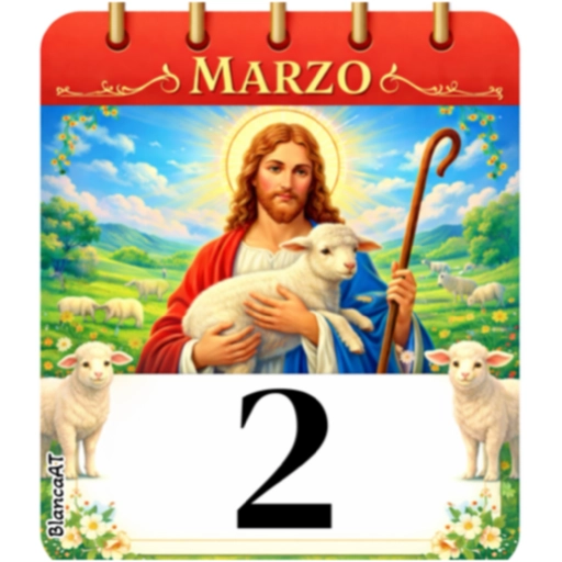 CALENDARIO MARZO JESÚS EL BUEN PASTOR🙏🏻 11