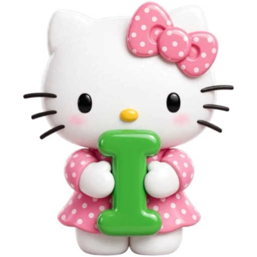 ABECEDARIO  HELLO KITTY DE COLORES💛💙💚💜❤️🩷 4