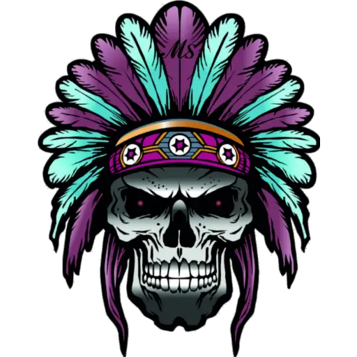Calavera emplumada