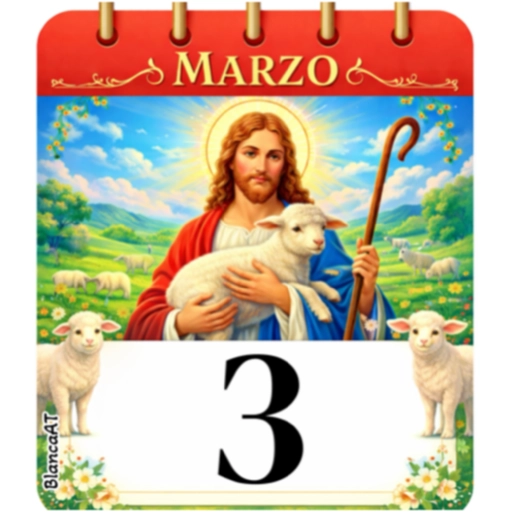 CALENDARIO MARZO JESÚS EL BUEN PASTOR🙏🏻 10