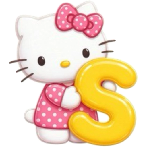 ABECEDARIO  HELLO KITTY DE COLORES💛💙💚💜❤️🩷 3