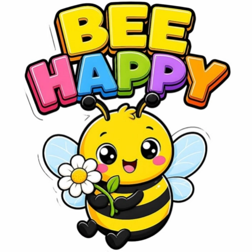 Abelha feliz