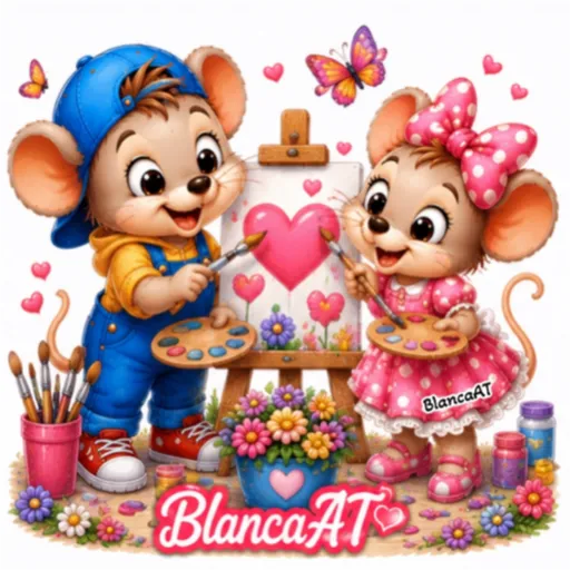 PAREJA DE RATONCITOS❤️🐀 8